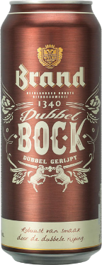 Brand Dubbelbock blik van 0,50 liter